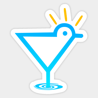 Drinking Bird Sticker